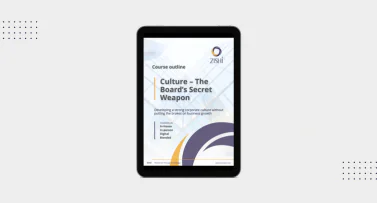 Culture - The Board's Secret Weapon course - download prospectus