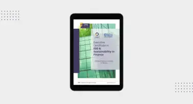 Executive Certificate in ESG & Sustainability in Finance